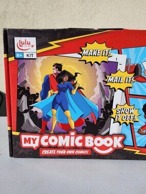New Lulu Jr. My Comic Book making craft kit writing comicbook Published 6.75" x